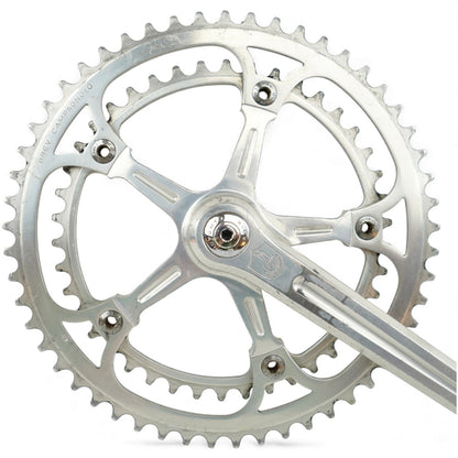 Campagnolo Strada Crankset 172.5mm 53/42T Vintage Road Bike with Dustcaps