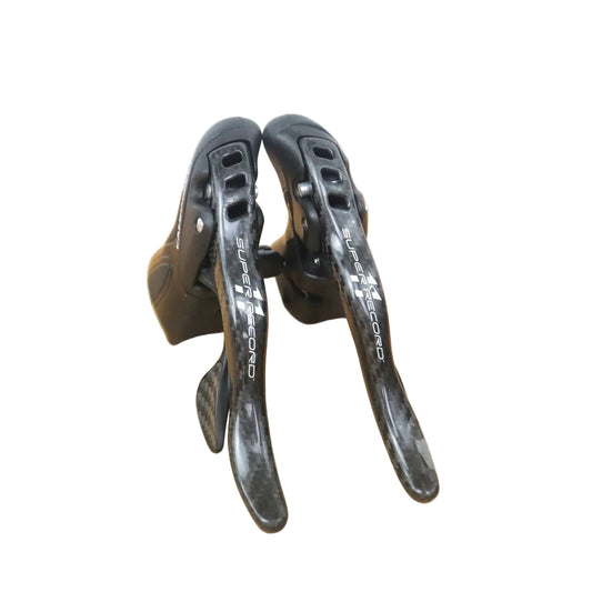 Campagnolo Super Record Left & Right Shifter Set Black 11 Speed Rim Brake