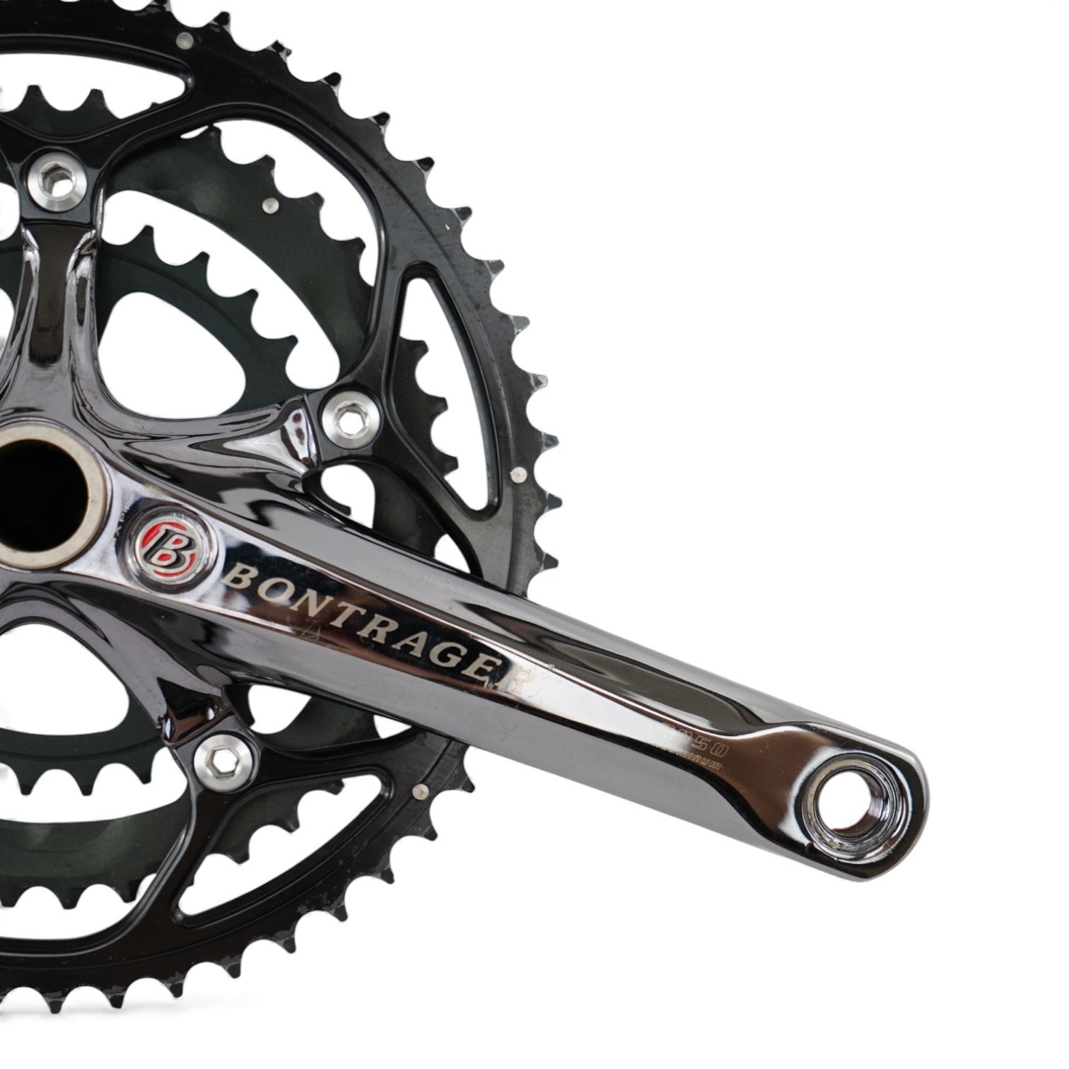 Bontrager Giga X Pipe Triple Crankset 52/42/30T 175mm Crank Arms 7050 Aluminum