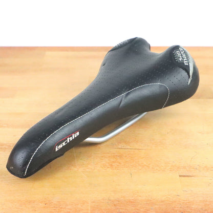 Selle San Marco Isthia Island Saddle 144mm w Carbon Steel Rails Black