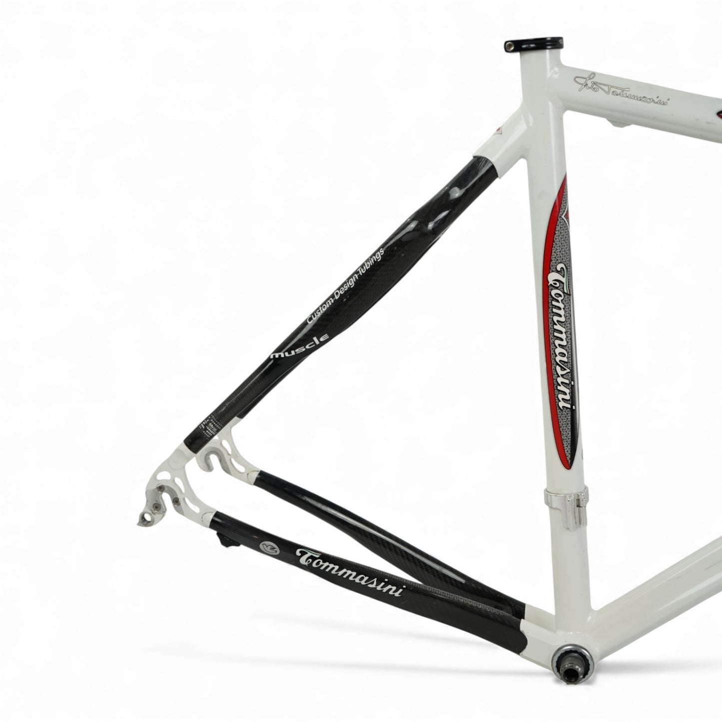Tommasini Carbo Light 57cm Carbon/Aluminum Frameset Rim Brake with Threaded BB