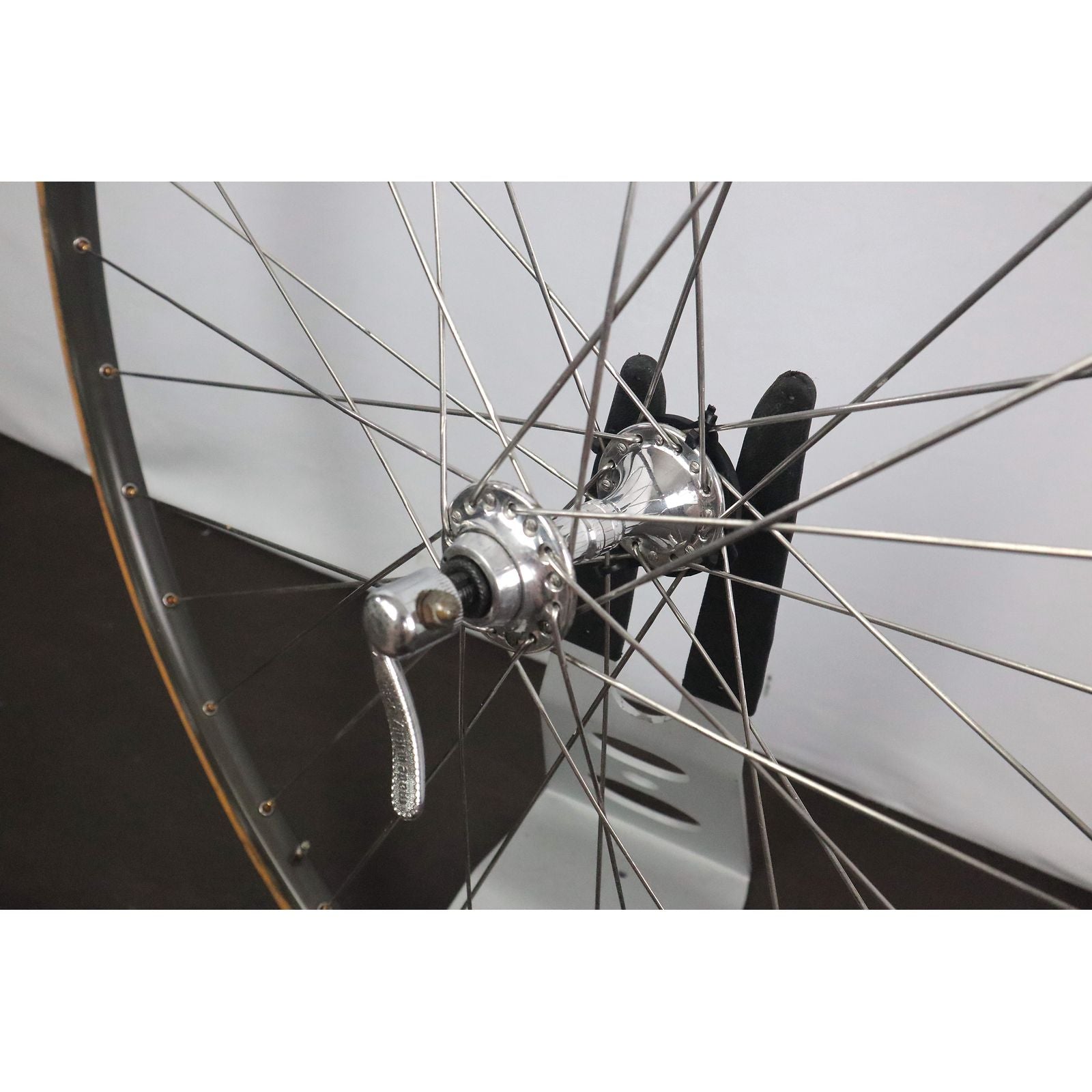 Mavic GL 330 Rim Brake Front Wheel Laced To Campagnolo Brev. Int. Hub