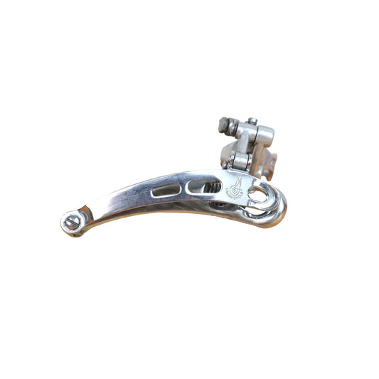 Vintage Campagnolo Record Front Derailleur 3 Hole 28.6 mm Clamp On Bottom Pull