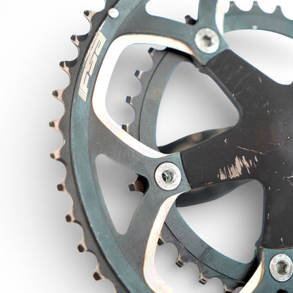 FSA Omega Crankset 175mm Crank Arms 50/34T Chainrings Road Bike Part