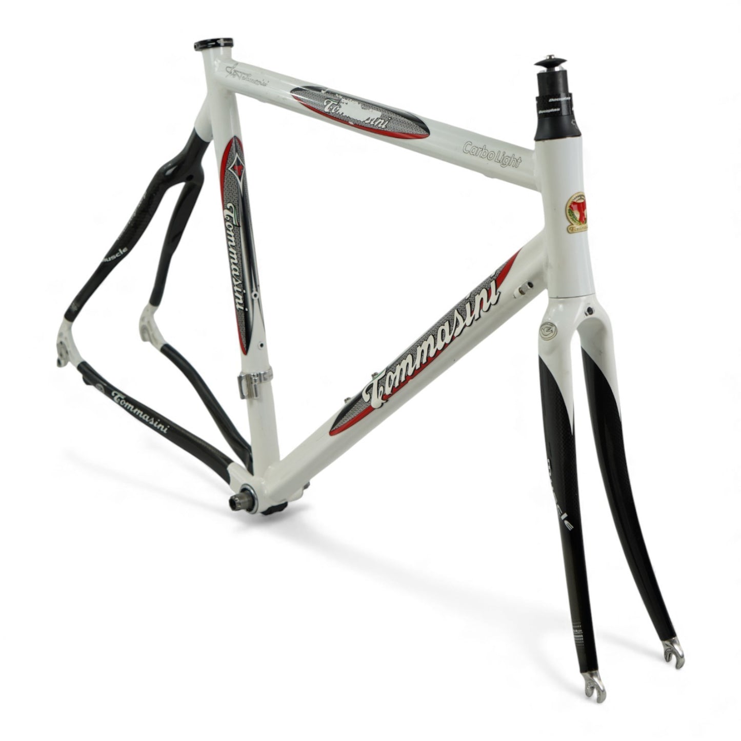 Tommasini Carbo Light 57cm Carbon/Aluminum Frameset Rim Brake with Threaded BB