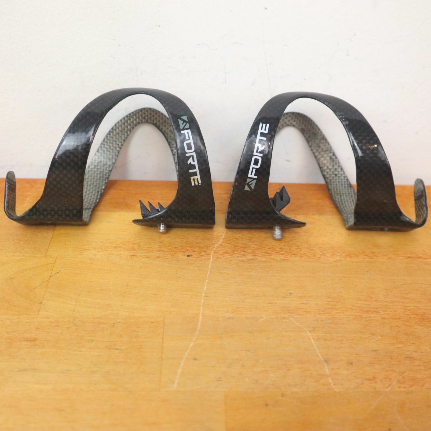 Forte Carbon Water Bottle Cage Black Road Bike Part (Set of 2)