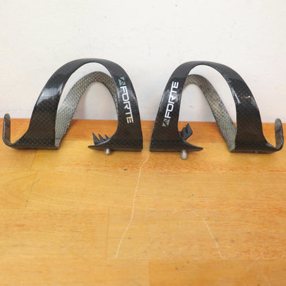 Forte Carbon Water Bottle Cage Black Road Bike Part (Set of 2)