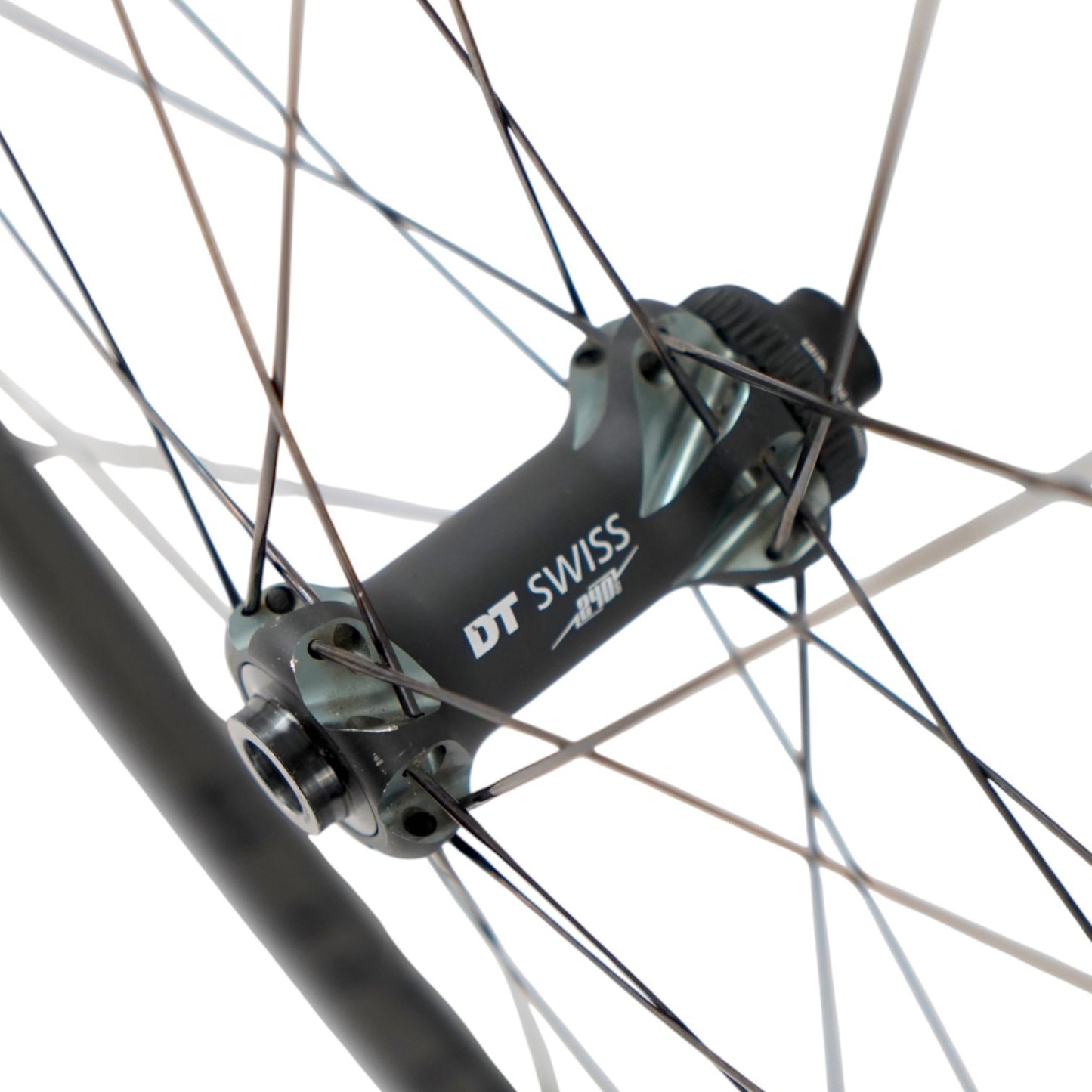 DT Swiss 240 700c Disc Brake Clincher Front Wheel Carbon w/ PRC 1400 Spline Rim