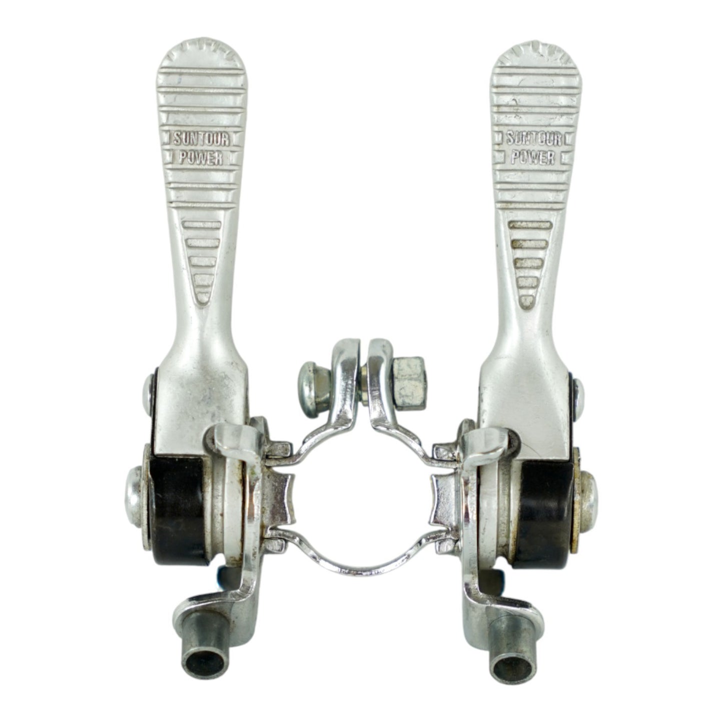 Vintage Suntour Power Downtube Friction Shifter Levers Clamp-On Dual-Lever