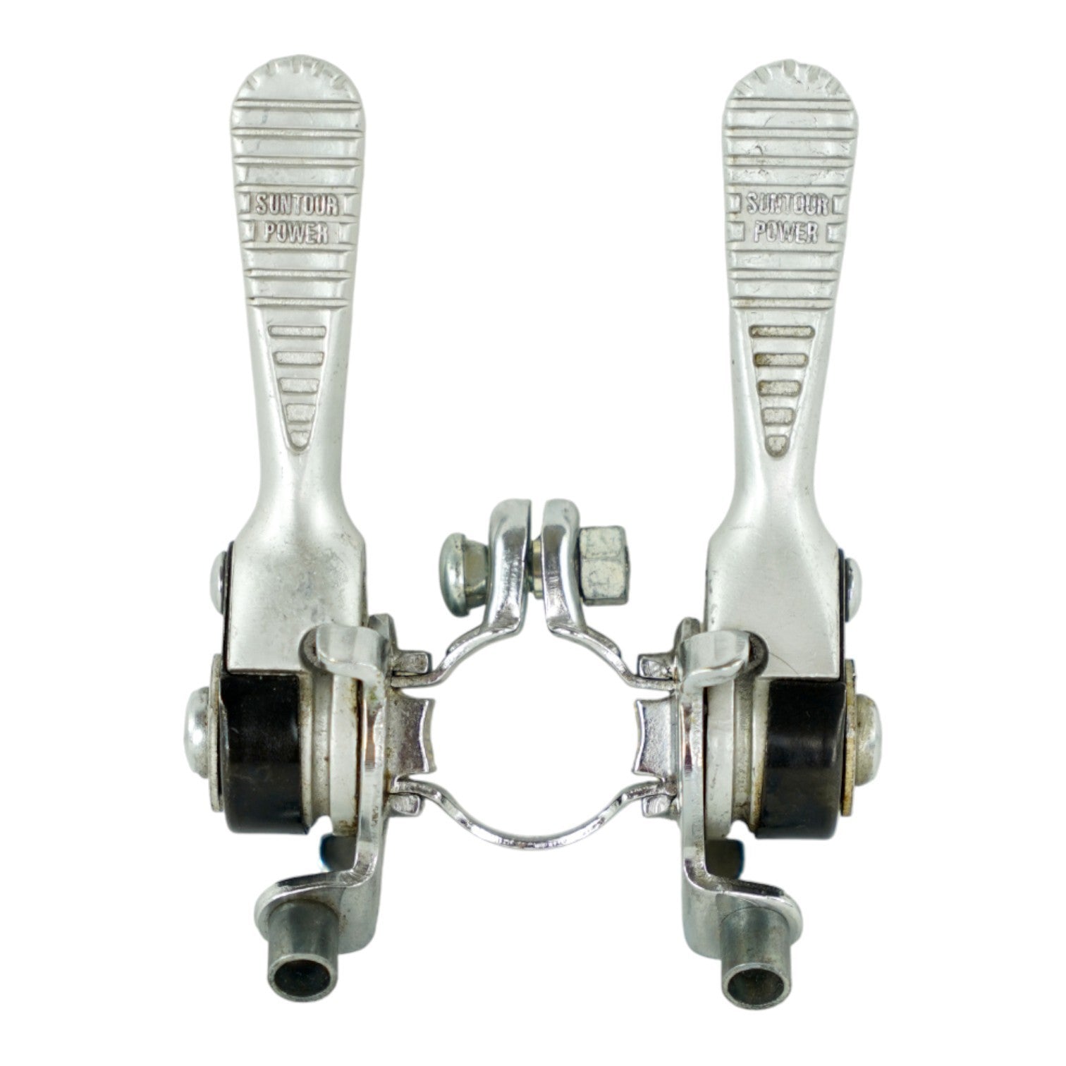 Vintage Suntour Power Downtube Friction Shifter Levers Clamp-On Dual-Lever