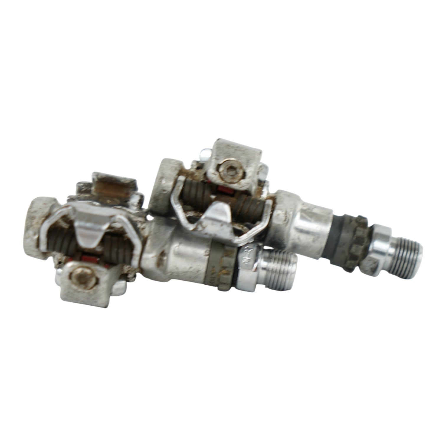 Shimano PD-M747 Clipless Pedals Silver Aluminium Dual-Sided Mountain Bike
