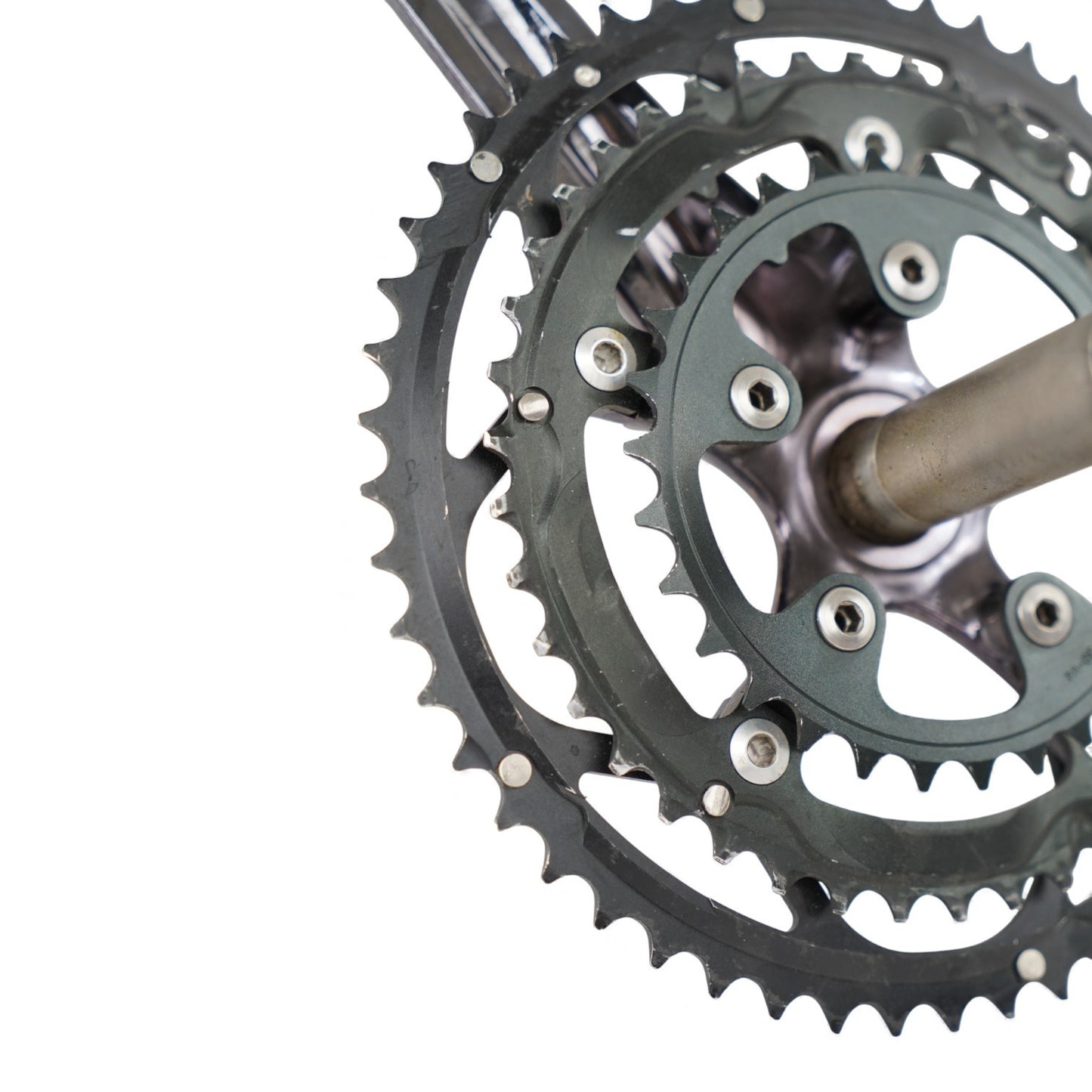 Bontrager Giga X Pipe Triple Crankset 52/42/30T 175mm Crank Arms 7050 Aluminum