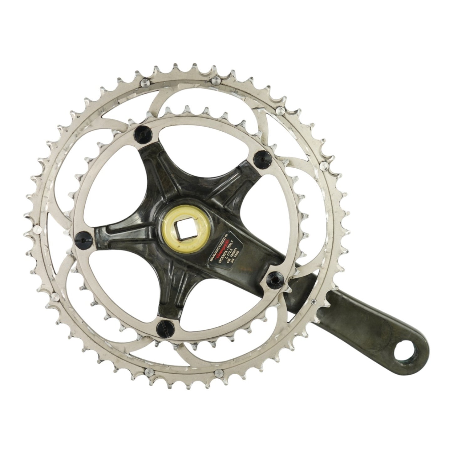 Campagnolo Record Carbon Crankset 53/39T 2x10-Speed 172.5mm Crank Arms Road Bike