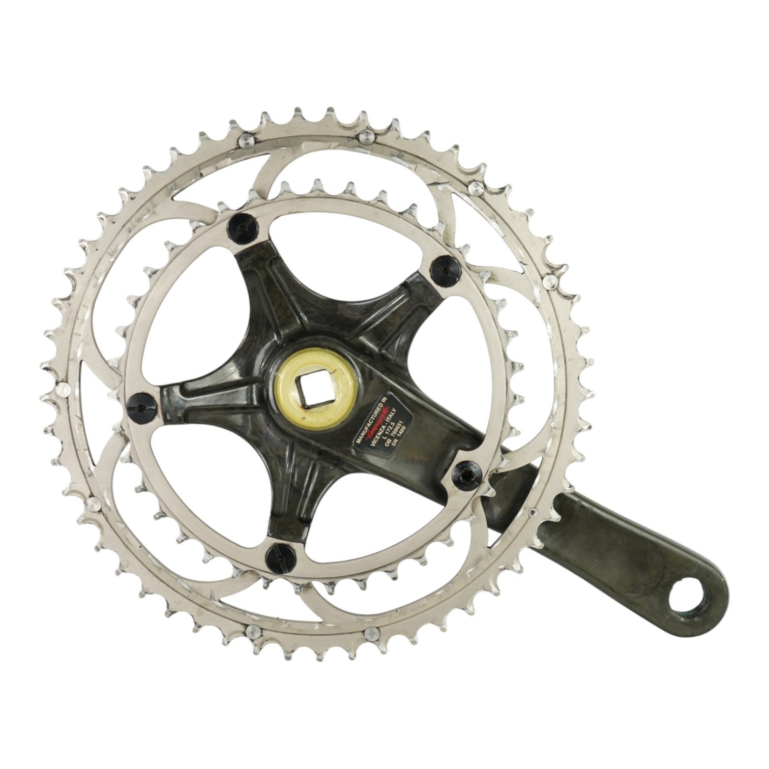 Campagnolo Record Carbon Crankset 53/39T 2x10-Speed 172.5mm Crank Arms Road Bike