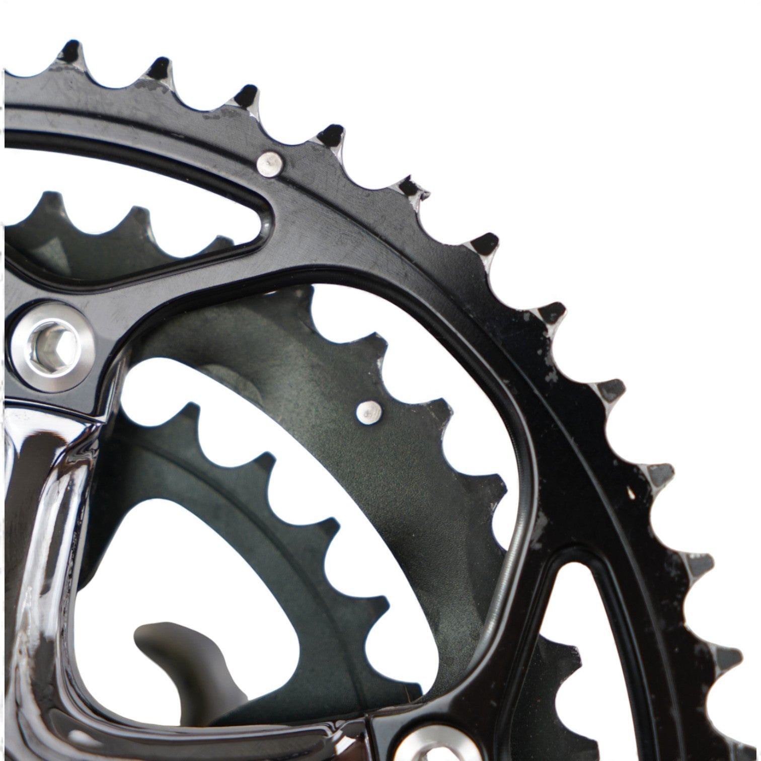 Bontrager Giga X Pipe Triple Crankset 52/42/30T 175mm Crank Arms 7050 Aluminum