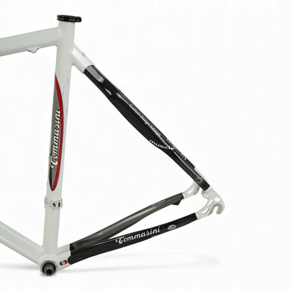 Tommasini Carbo Light 57cm Carbon/Aluminum Frameset Rim Brake with Threaded BB