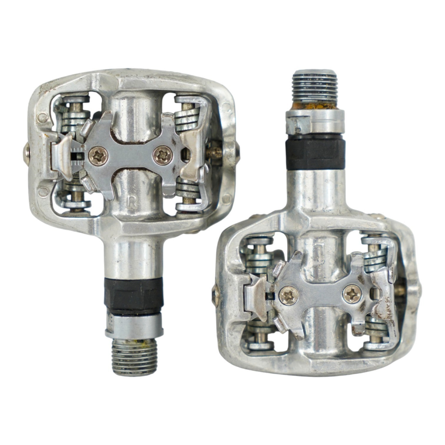 Topo Dual-Sided Clipless Pedals Silver Road Bike Part