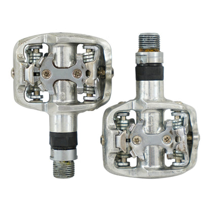 Topo Dual-Sided Clipless Pedals Silver Road Bike Part