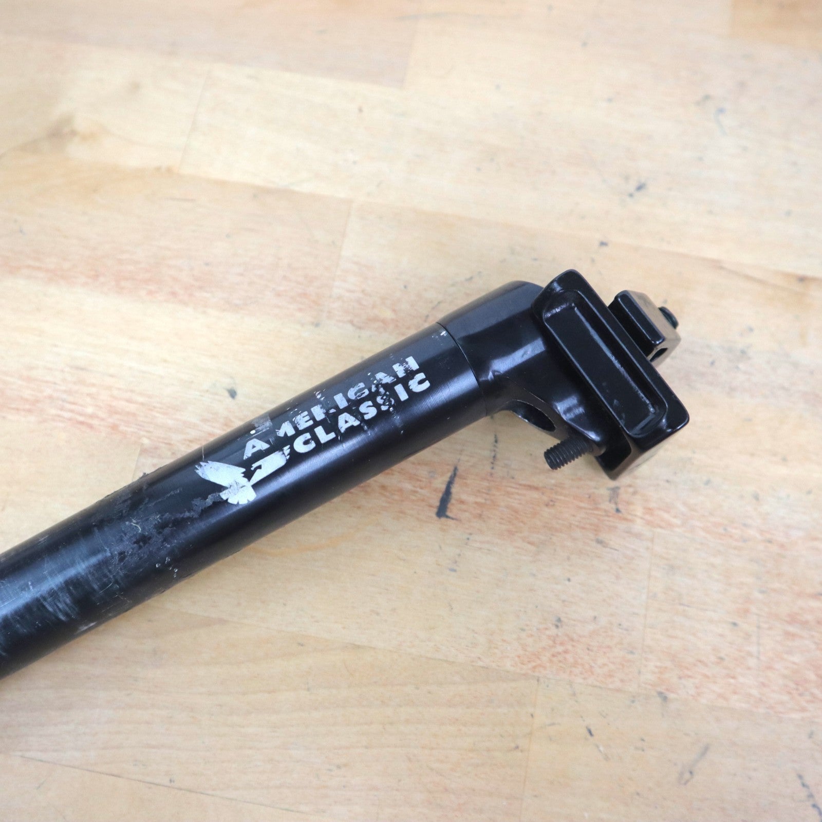 American Classic Vintage Seatpost 27.2mm 350mm Length Black Road Bike