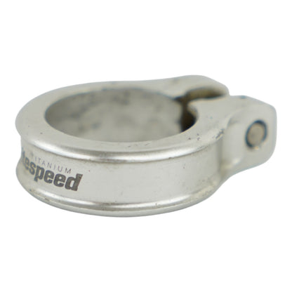 Litespeed Titanium Seatpost Clamp Silver 31.6mm Road Bike Part