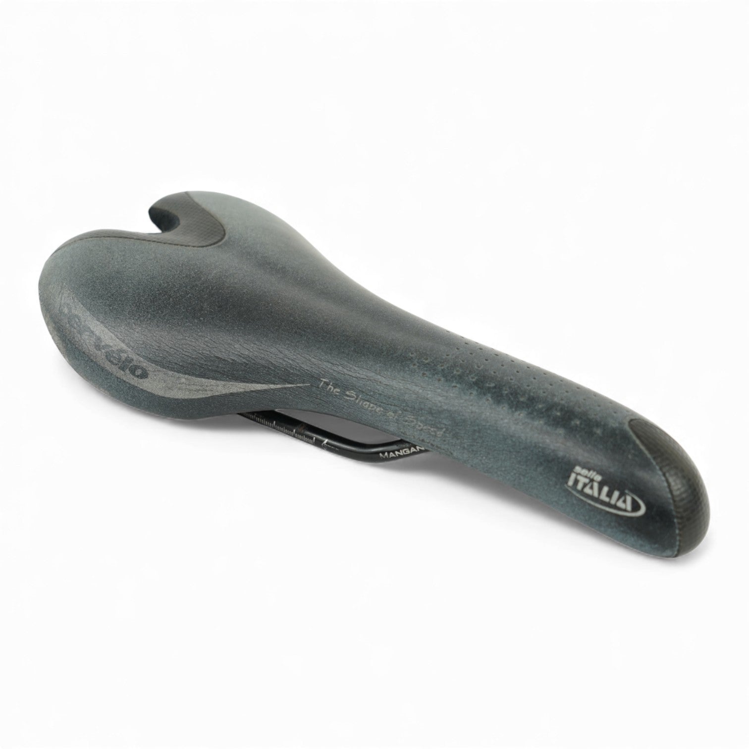 Selle Italia Cervelo Branded Saddle Leather Manganese Rails Triathlon Bike Seat