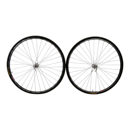 Campagnolo Omicron 6061 700c Rim Brake Clincher Wheelset Stand QR Axle Road Bike