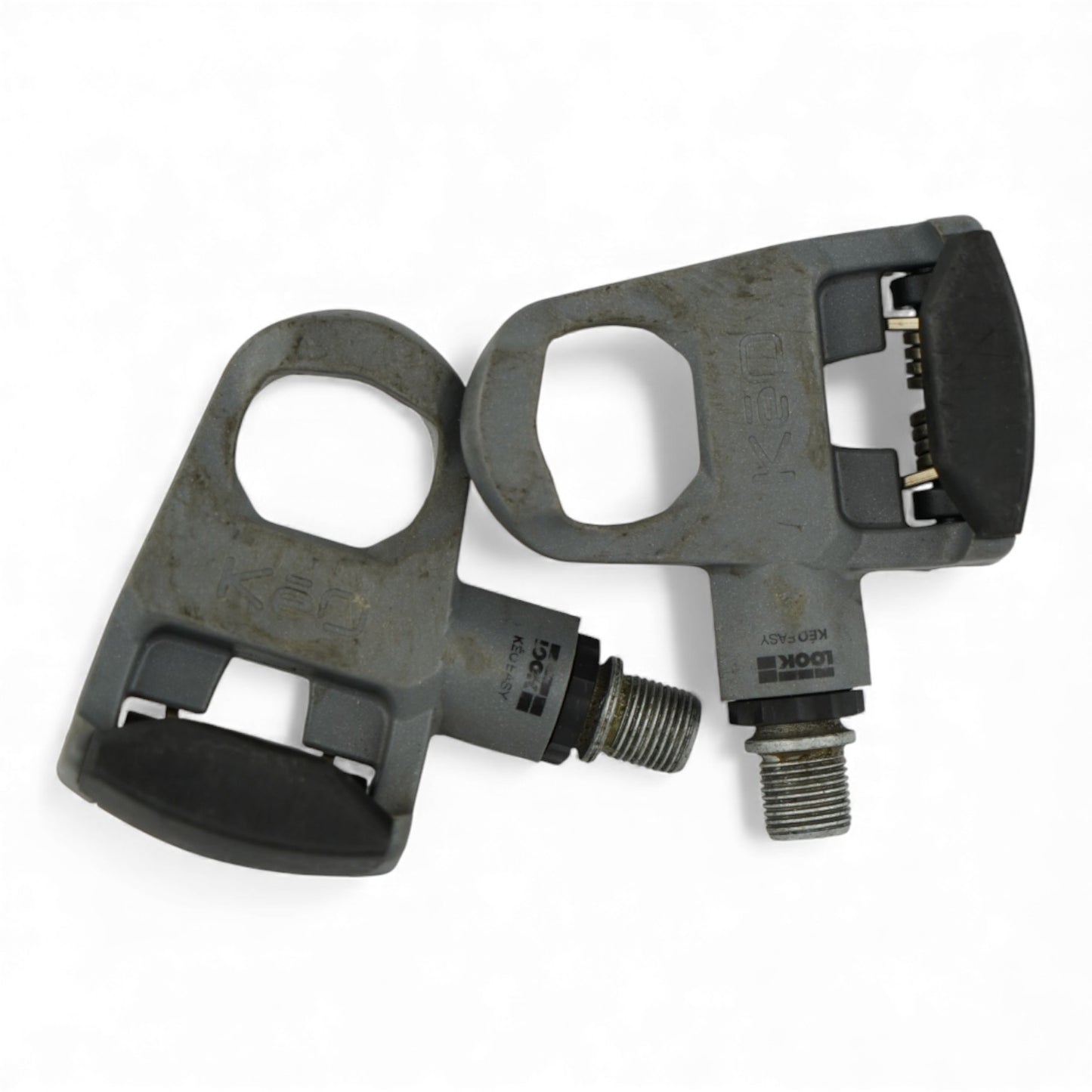 Look Keo Easy Clipless Pedals Gray Black Road Cycling Part