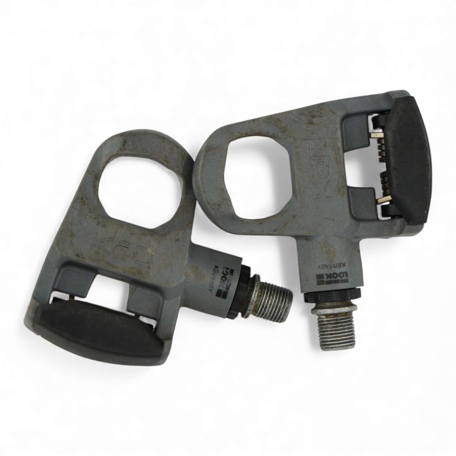 Look Keo Easy Clipless Pedals Gray Black Road Cycling Part