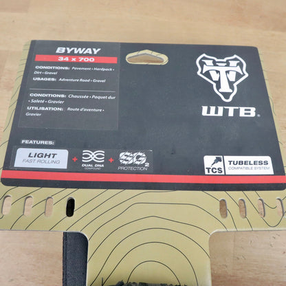 WTB Byway 34 x 700 TCS Light/Fast Rolling 120tpi Dual DNA SG2 tire