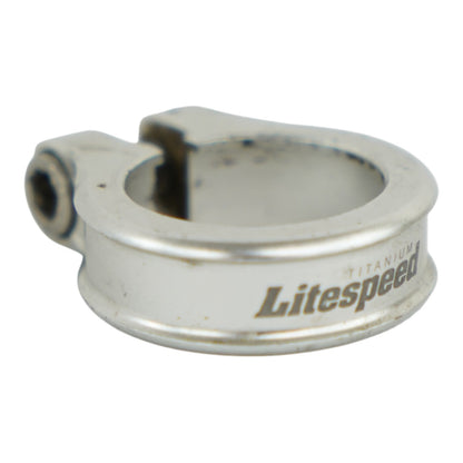 Litespeed Titanium Seatpost Clamp Silver 31.6mm Road Bike Part