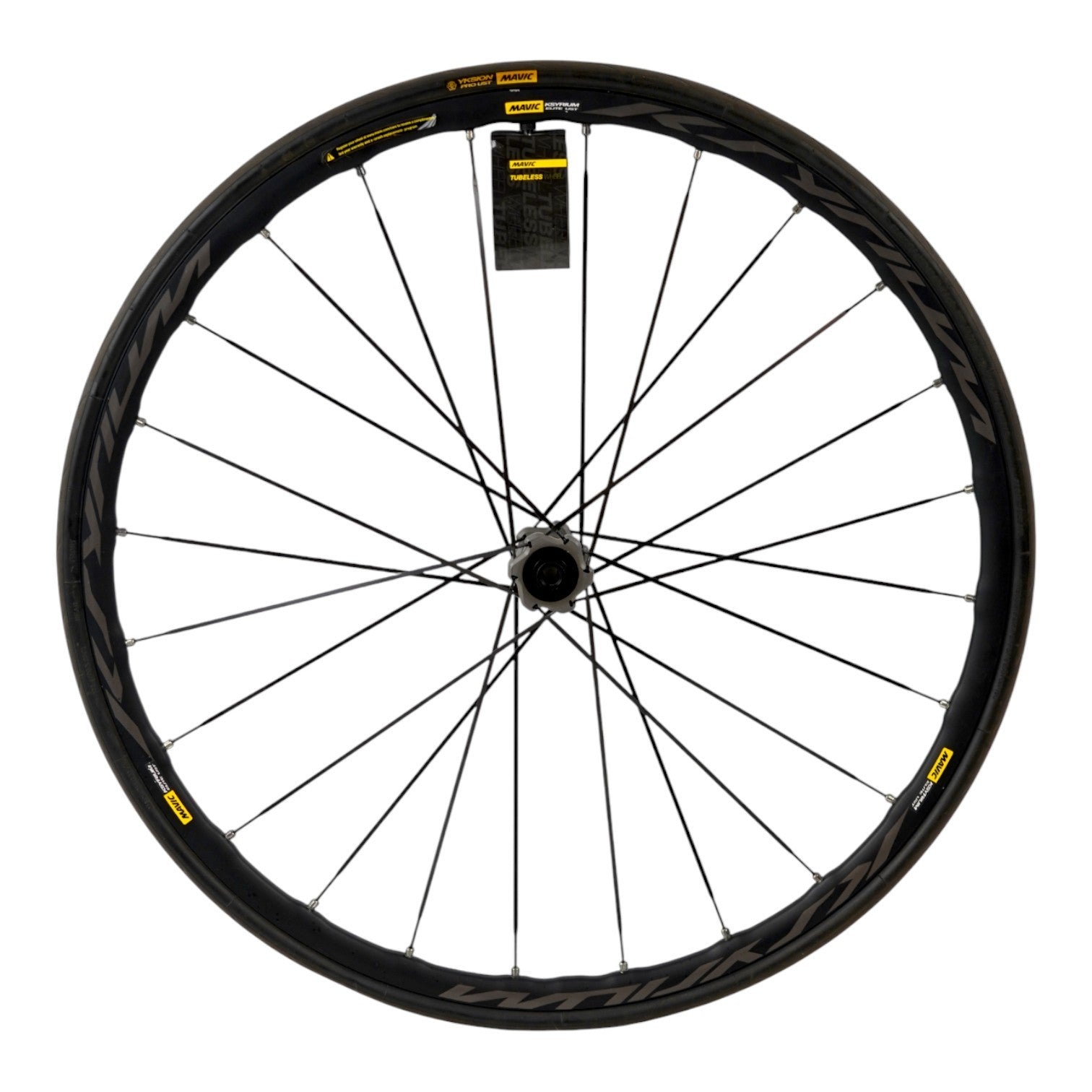 Mavic Ksyrium Elite UST 700c Disc Brake Tubular Front Wheel Thru Axle Road Bike