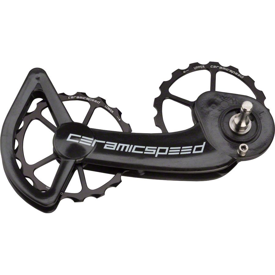 CeramicSpeed OSPW Pulley Wheel System SRAM eTap - Alloy Pulley Carbon Cage BLK