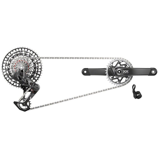 SRAM XX SL T-Type Eagle Transmission Groupset - 170mm Crank 34t Chainring AXS POD Controller 10-52t Cassette Rear Derailleur Chain
