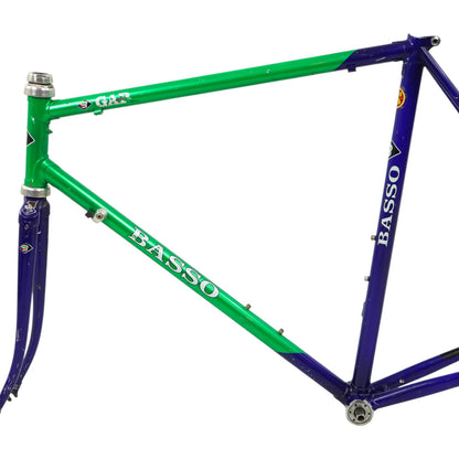 56cm Vintage Basso Gap Rim Brake Road Bike Frameset W/ Extras