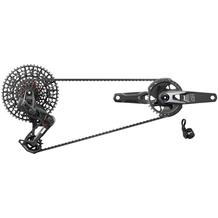 SRAM X0 T-Type Eagle Transmission Groupset - 170mm Crank 32t Chainring AXS POD Controller 10-52t Cassette Rear Derailleur Chain V2