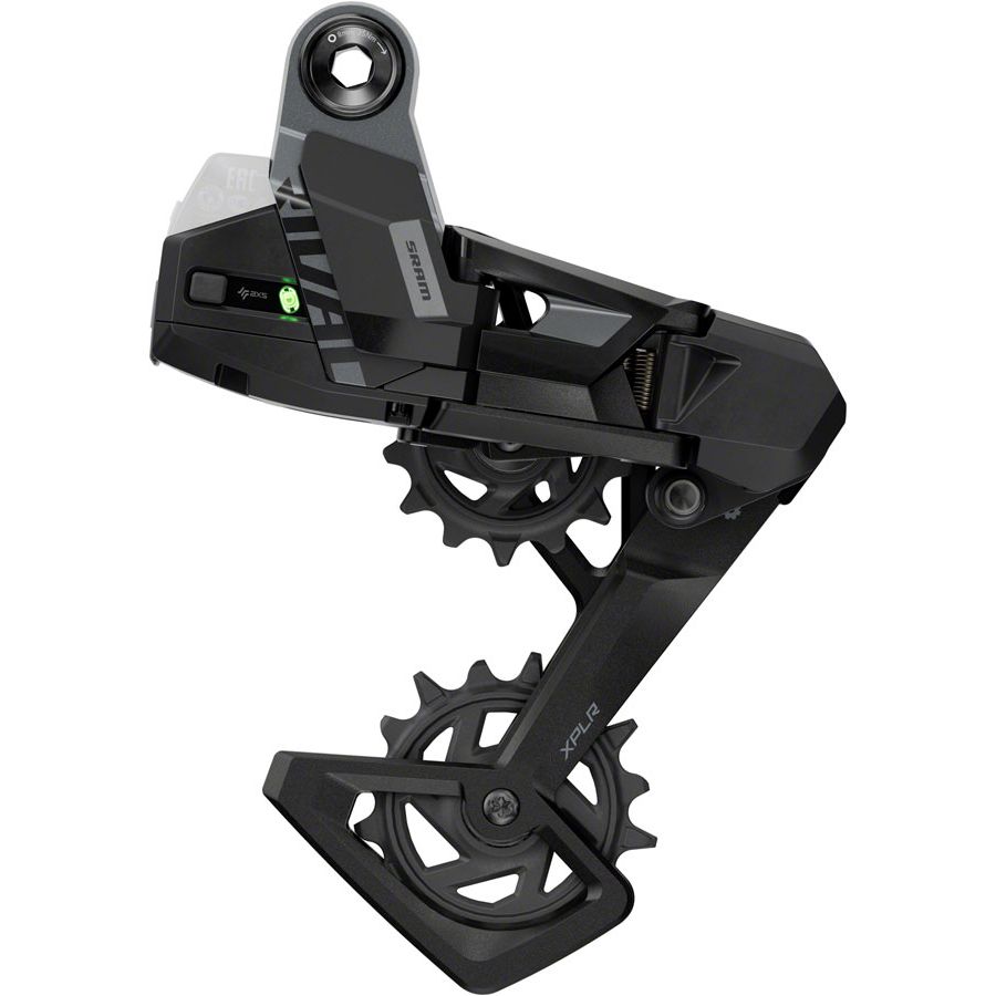 SRAM Rival XPLR AXS Rear Derailleur - For Rival XPLR 1x 13-Speed 46t Max UDH Hangerless Battery Not Included BLK/Silver E1
