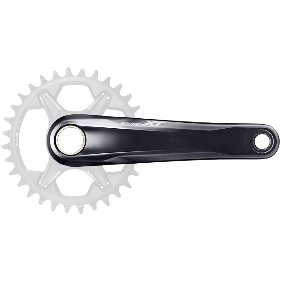 Shimano Deore XT FC-M8100-1 Crankset - 175mm 12-Speed 1x Direct Mount Hollowtech II Spindle Interface BLK