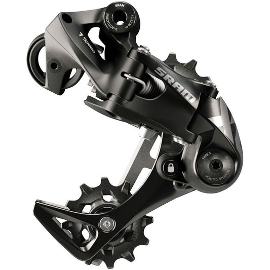 SRAM X01 DH Rear Derailleur - 7-Speed Short Cage Black with Clutch A3
