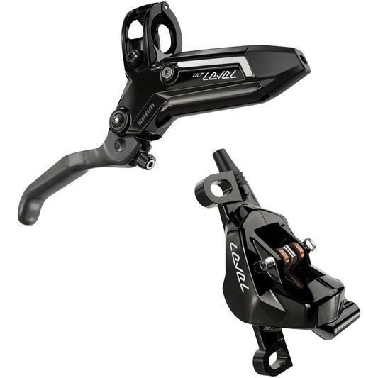 SRAM Level Ultimate Stealth Disc Brake Lever - Front Post Mount 2-Piston Carbon Lever Titanium Hardware Gloss BLK C1
