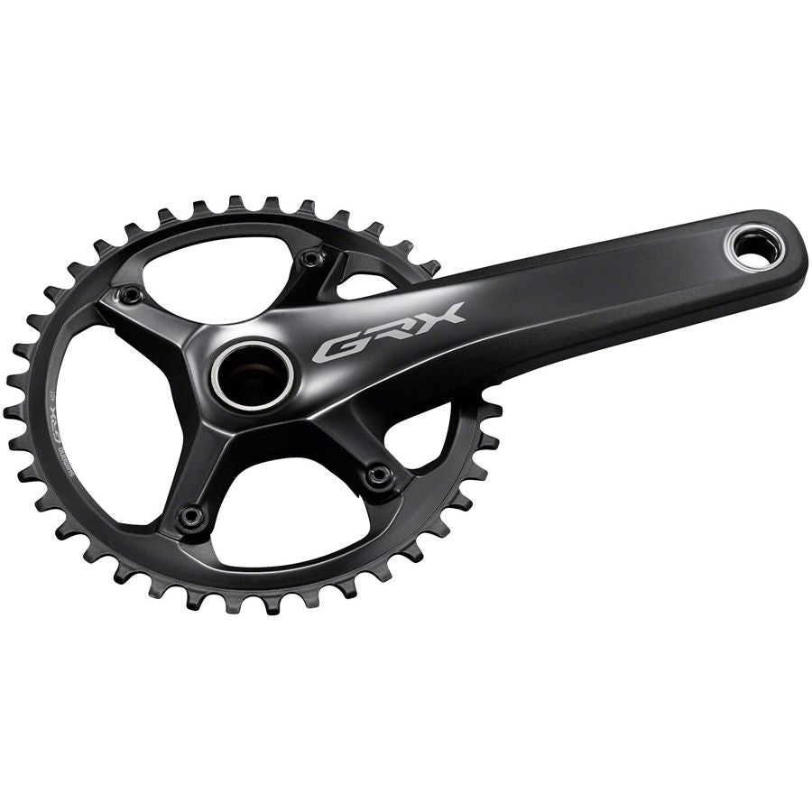 Shimano GRX FC-RX810-1 Crankset - 175mm 11-Speed 40t 110 BCD Hollowtech II Spindle Interface BLK