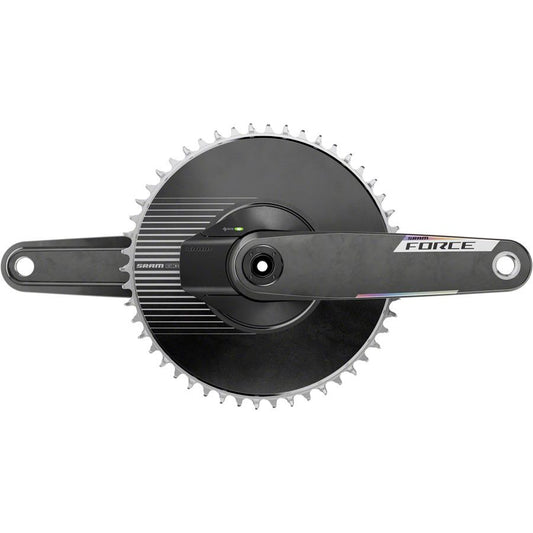 SRAM Force 1 AXS Power Meter Crankset - 165mm 12-Speed 50t Aero PM Chainring 8-Bolt Direct Mount DUB Spindle Carbon E1