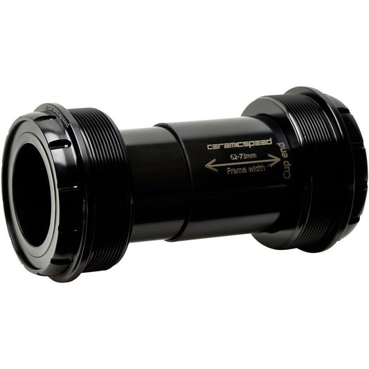 CeramicSpeed T47/73 Bottom Bracket - 30mm Spindle Coated Races Black