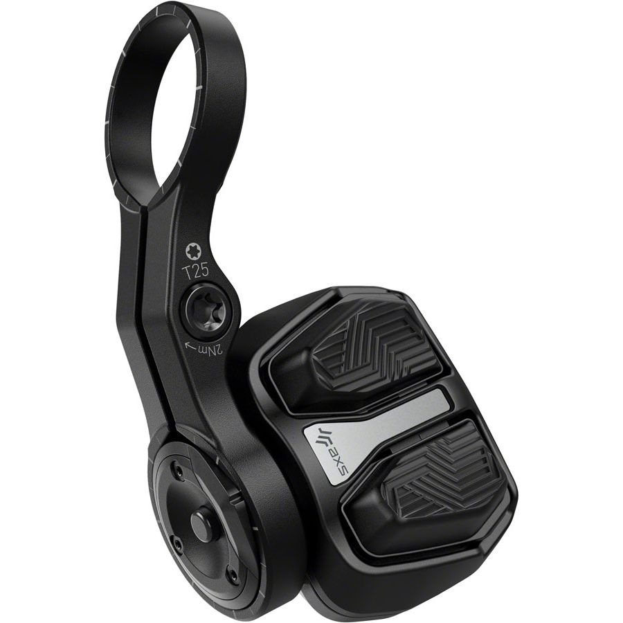 SRAM AXS POD Ultimate Electronic Controller - Left Right Mount Discrete Clamp 2-Button BLK D1
