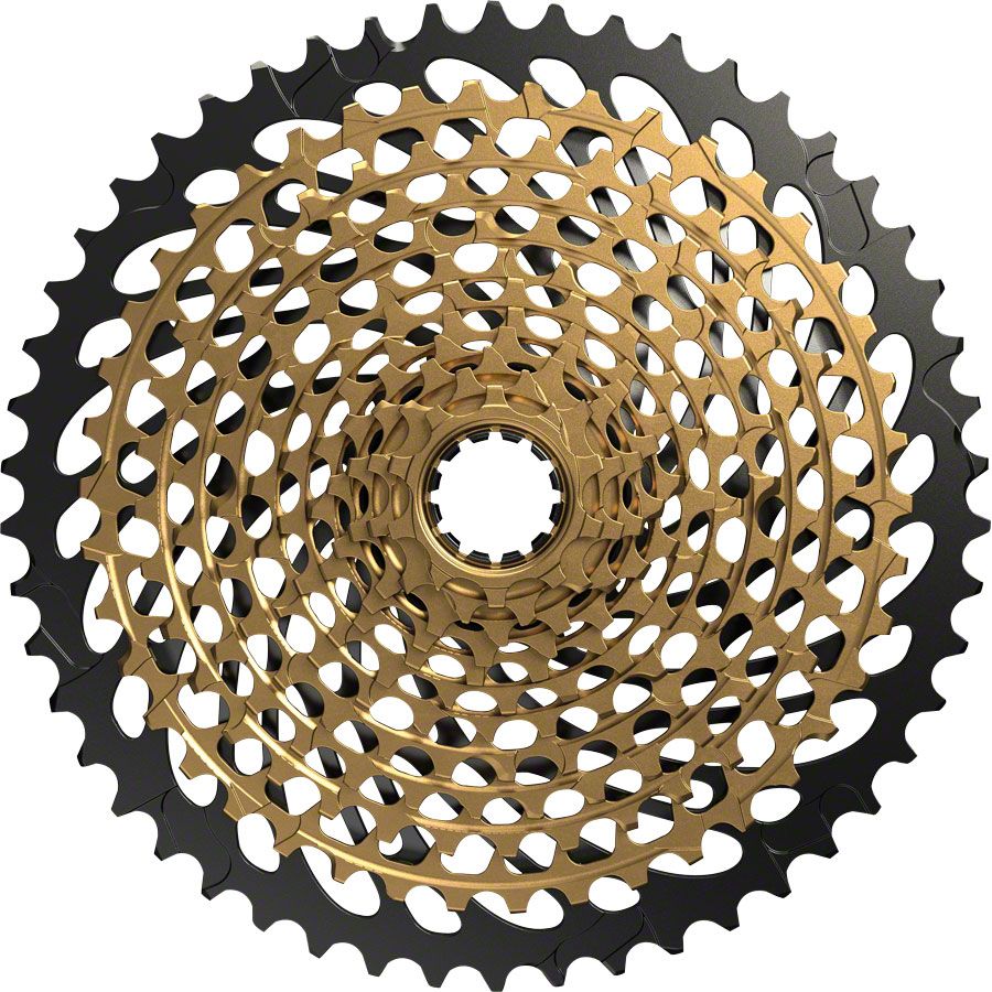 SRAM XX1 Eagle XG-1299 Cassette - 12 Speed 10-50t Gold/BLK For XD Driver Body