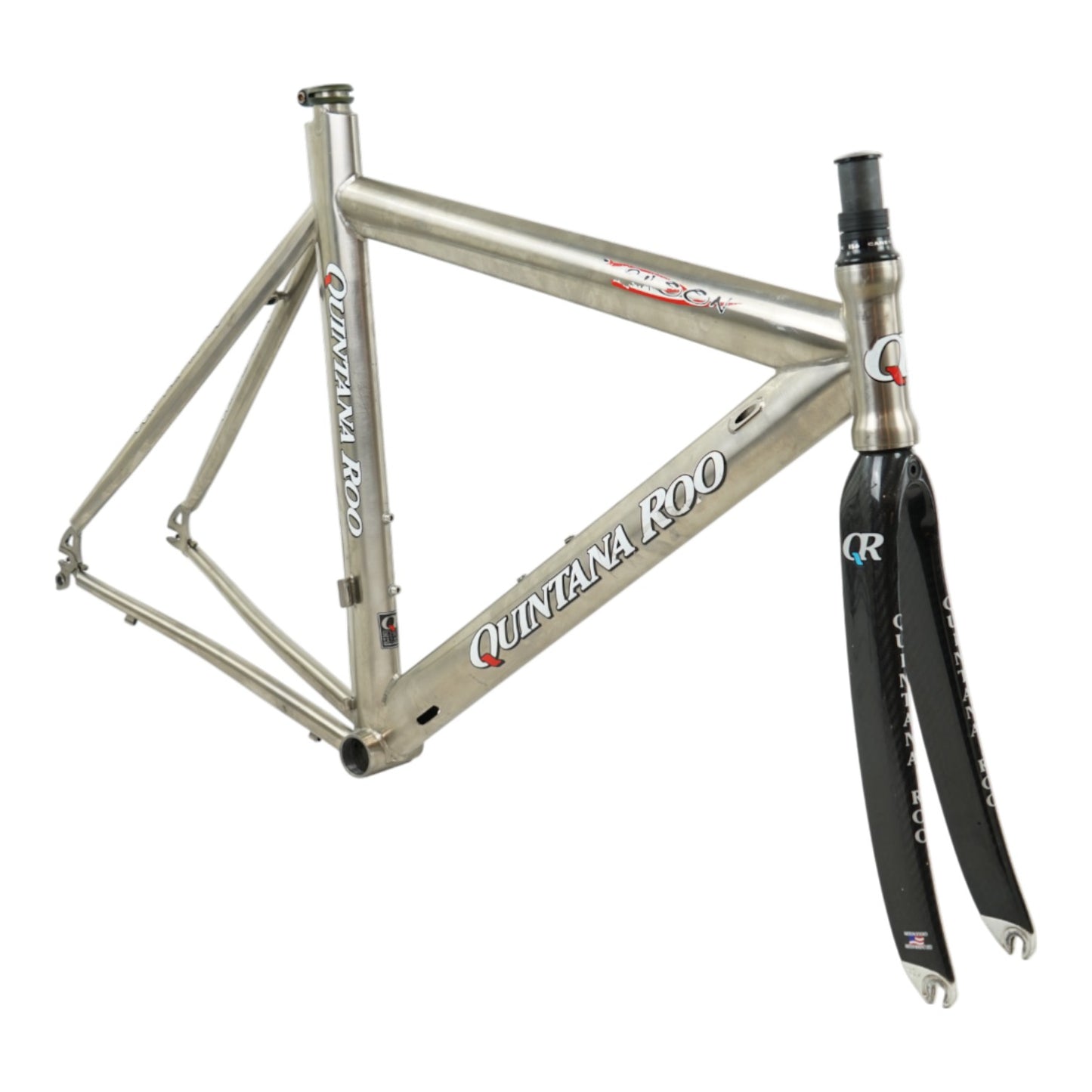 Quintana Roo Ti-Phoon Titanium Rim Brake TT/Triathlon Frameset w/ extras - 54cm