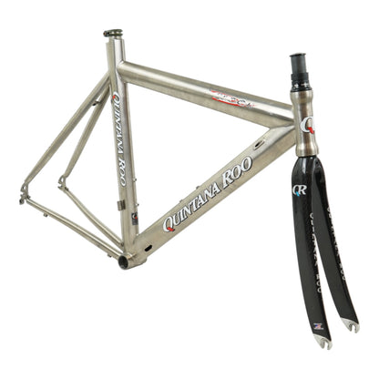 Quintana Roo Ti-Phoon Titanium Rim Brake TT/Triathlon Frameset w/ extras - 54cm