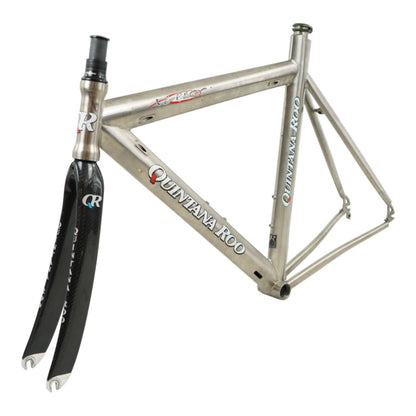 Quintana Roo Ti-Phoon Titanium Rim Brake TT/Triathlon Frameset w/ extras - 54cm