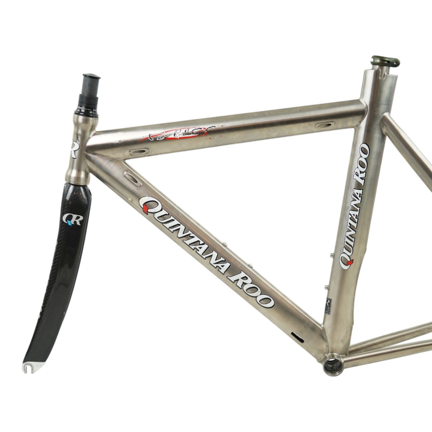 Quintana Roo Ti-Phoon Titanium Rim Brake TT/Triathlon Frameset w/ extras - 54cm