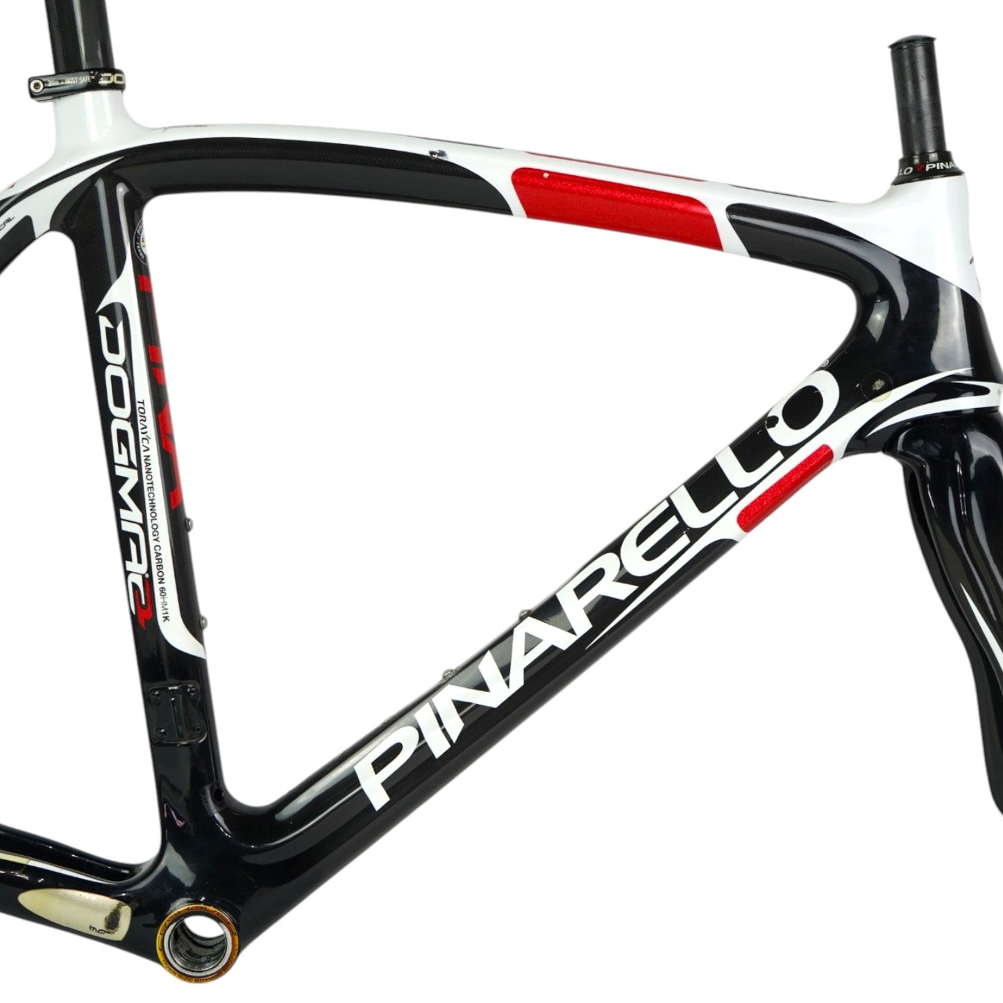 2012 Pinarello Dogma 60.1 700c Carbon Rim Brake Frameset - 55cm, DI2/AXS
