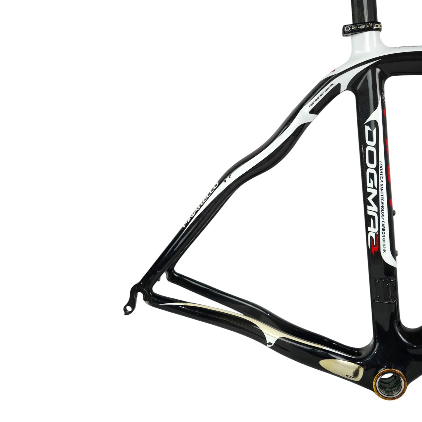 2012 Pinarello Dogma 60.1 700c Carbon Rim Brake Frameset - 55cm, DI2/AXS